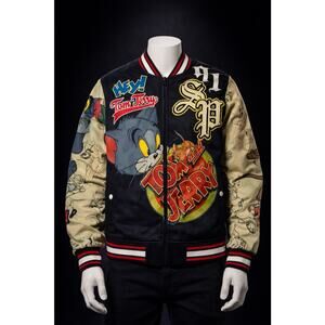 South Pole Tom and Jerry Varsity Jacket (Saturday Morning Madness) ~ Large